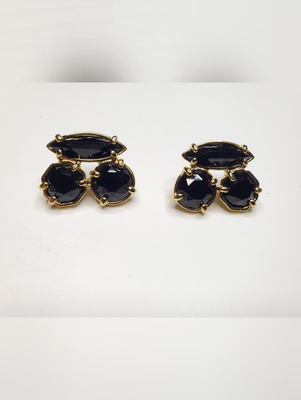 Kate Spade Black Glass Stud Earrings
